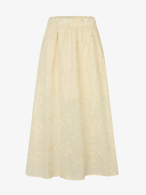 Second Female Lio Embroidered Skirt - Alabaster