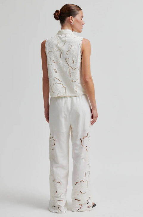 Second Female Vilea Tie Front Top - Eggnog