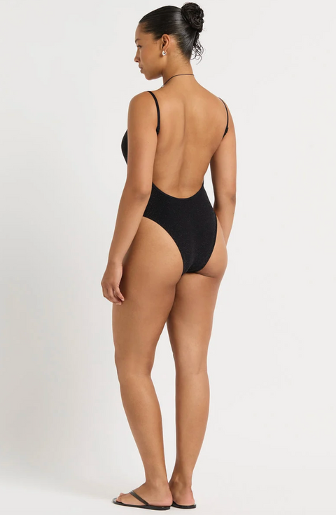 Bond-eye Low Palace One Piece - Black Lurex
