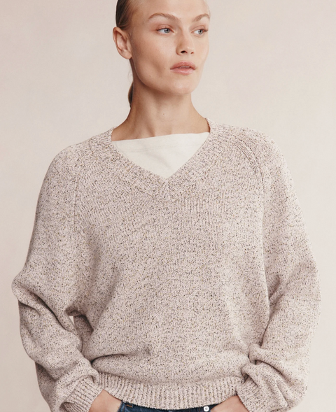 Marle Moss Sweater - Fleur Speckle