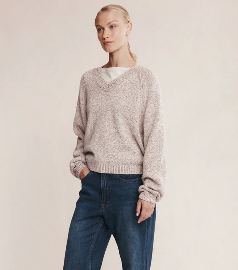 Marle Moss Sweater - Fleur Speckle