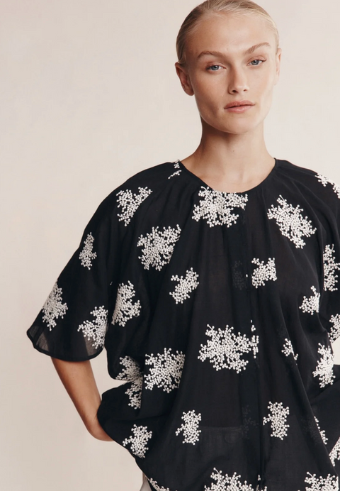 Marle Liberty Short Sleeve Shirt - Rice Flower