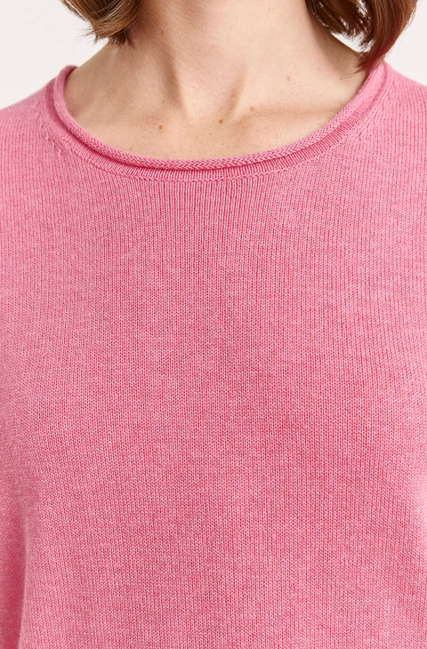Toorallie Short Sleeve Knit - Flamingo