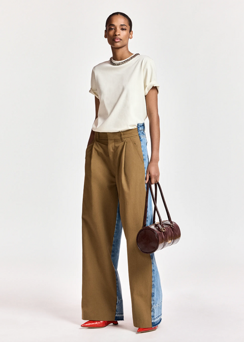 Essentiel Antwerp Klaim T-Shirt with Chain - Off White