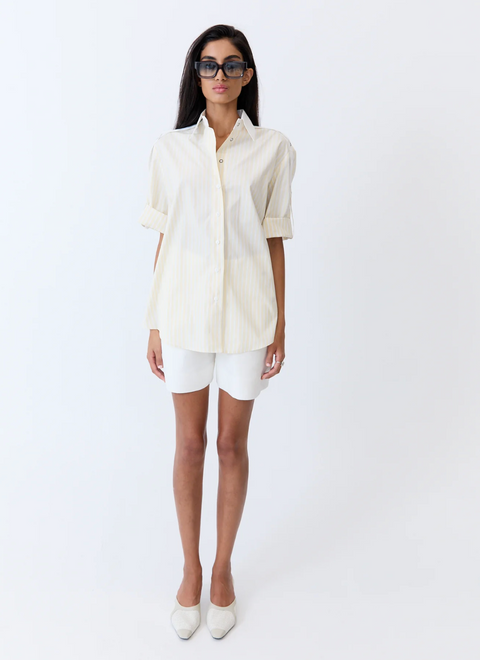 Eder by Anna Bellini Shirt - Yellow Pinstripe