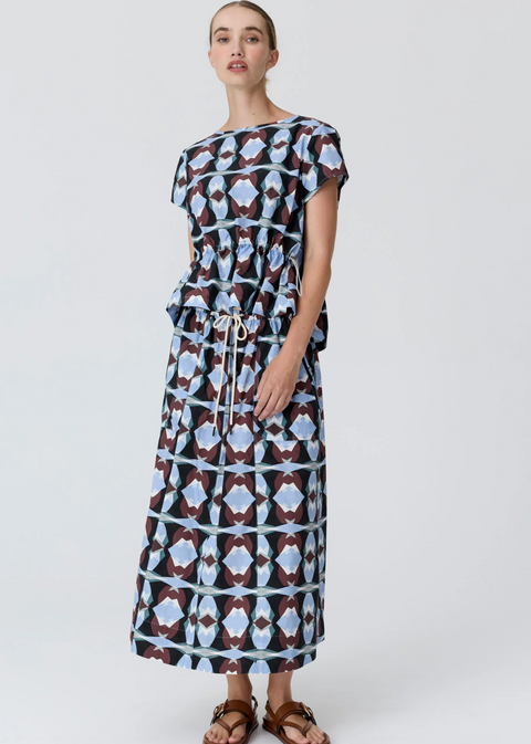 POL Clothing Thyra Reversible Tee - Thyra Print