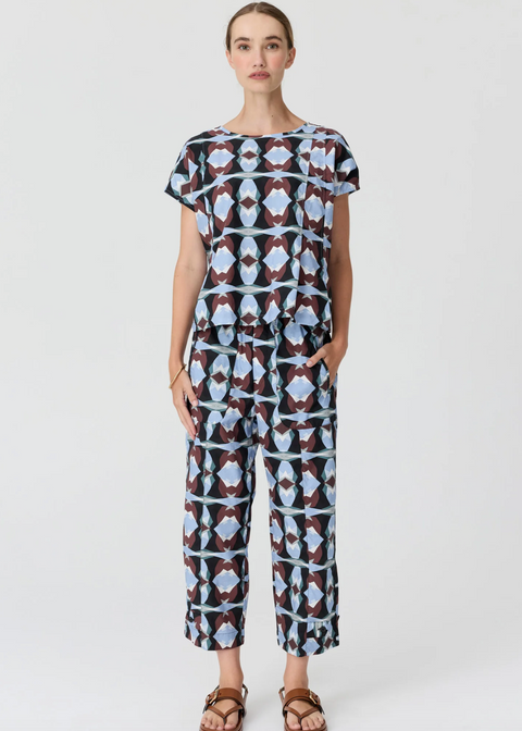 POL Clothing Thyra Reversible Tee - Thyra Print