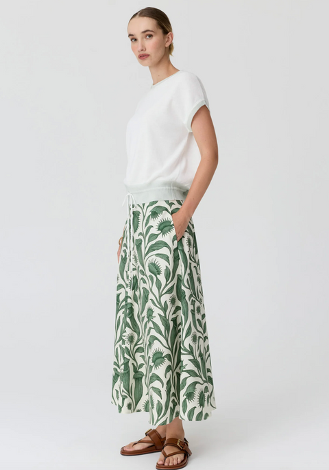 POL Clothing Botanica Skirt - Botanica Print