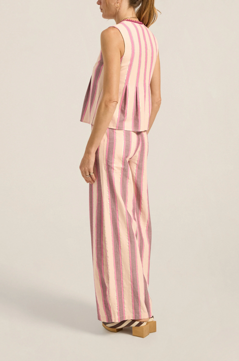 Ilio Nema Tzimi Top - Pink Mykonos Stripe