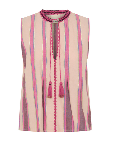 Ilio Nema Tzimi Top - Pink Mykonos Stripe