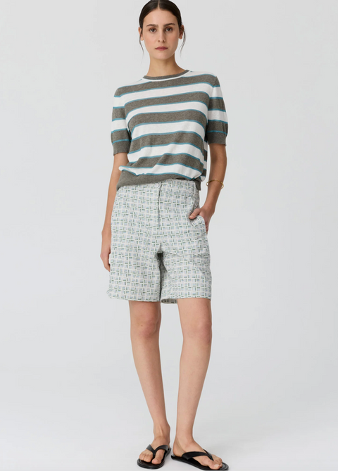 POL Clothing Parterre Shorts - Parterre Jacquard