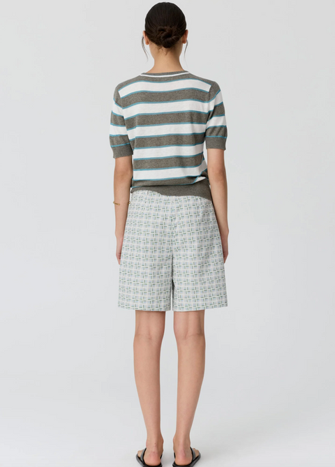 POL Clothing Parterre Shorts - Parterre Jacquard