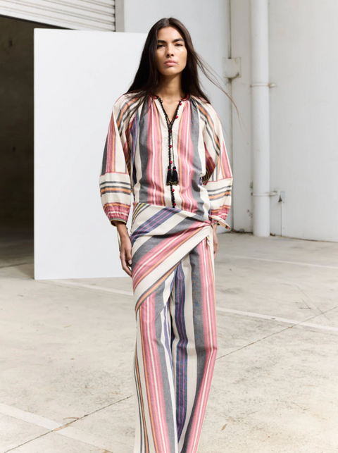 Ilio Nema Capitol Blouse - Voula Stripe