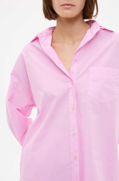 LMND Chiara Classic Long Sleeve Shirt - Rose Glow