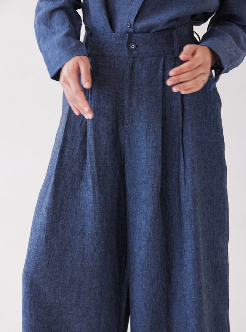 Eva's Sunday Easton Wide Leg Pant - Navy