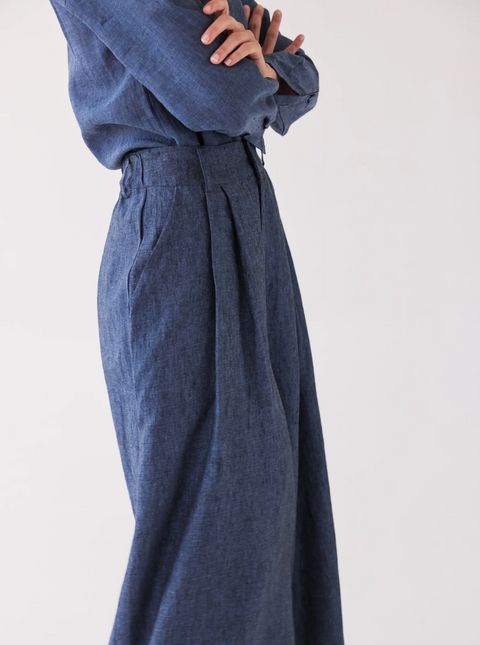 Eva's Sunday Easton Wide Leg Pant - Navy