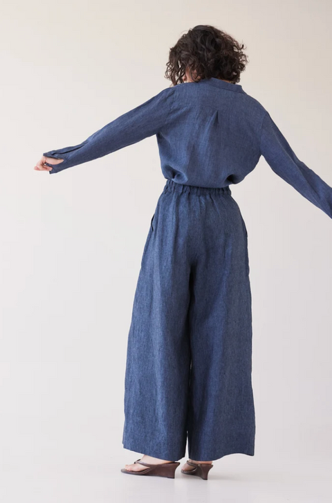 Eva's Sunday Easton Wide Leg Pant - Navy