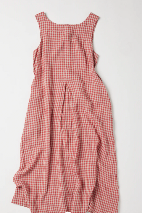 Eva's Sunday Paloma Dress - Burnt Sienna Gingham
