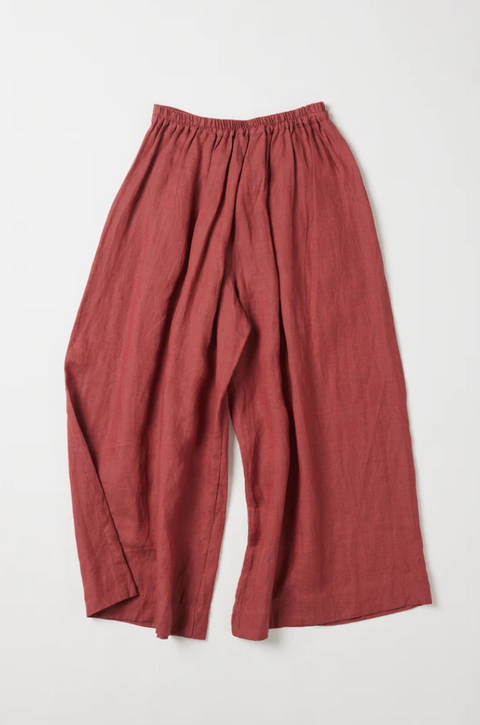 Eva's Sunday Lauri Pleated Culotte - Burnt Sienna