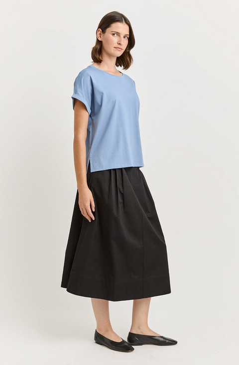 Toorallie Organic Cotton Roll Sleeve Tee - Mist