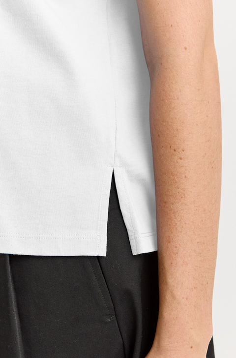 Toorallie Organic Cotton Roll Sleeve Tee - White