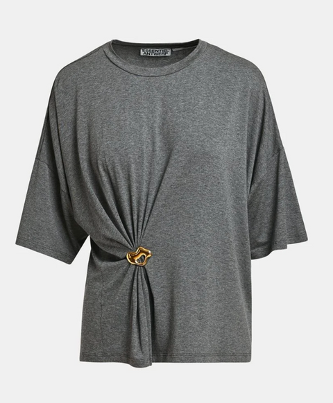 Essentiel Antwerp Kuba T-Shirt w/ Brooch - Steel Pulse