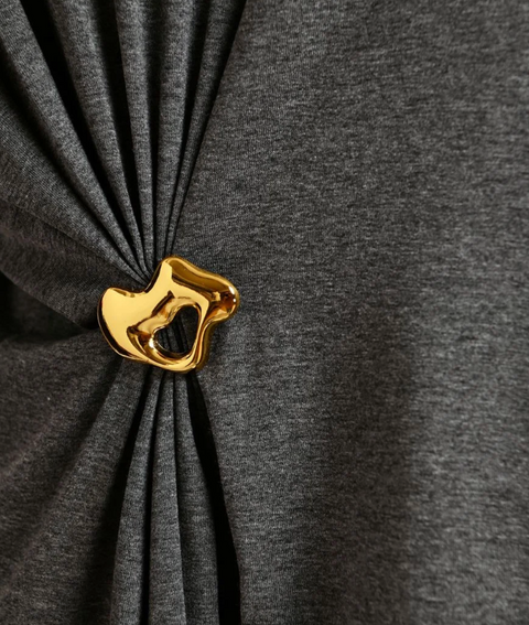 Essentiel Antwerp Kuba T-Shirt w/ Brooch - Steel Pulse