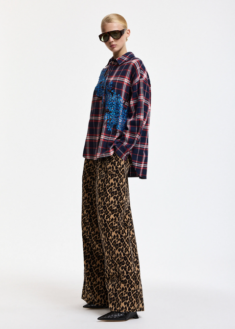 Essentiel Antwerp Kirke Embellished Shirt - Firestarter