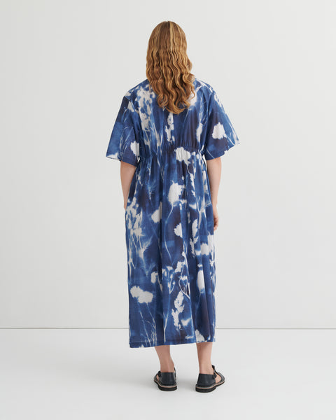Kowtow Nigella Dress - Cyanotype Floral