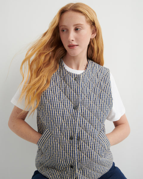 Kowtow Quilter Vest - Landscape Check
