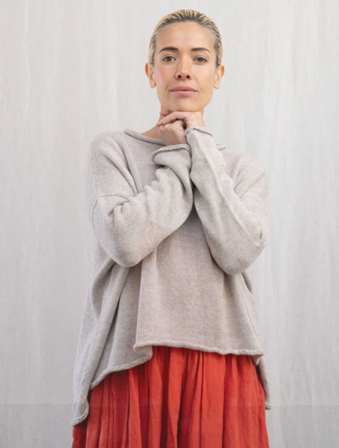 Luna Gallery Cotton Roll Neck Jumper