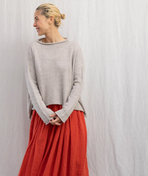 Luna Gallery Cotton Roll Neck Jumper