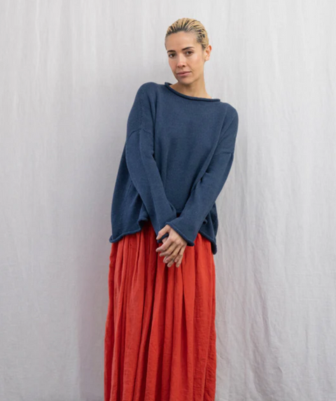 Luna Gallery Cotton Roll Neck Jumper