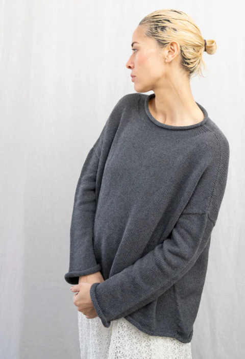 Luna Gallery Cotton Roll Neck Jumper